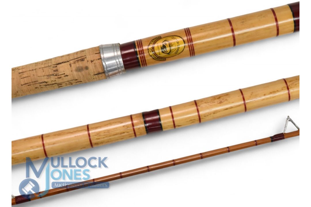 Youngs of Harrow Otter Brand 14' 3 piece coarse fishing rod, fully restored, Spanish reed butt/ - Image 3 of 3