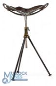 A fine example of Hardy's Sportsmen's walking stick No 3 seat - three leg telescopic with