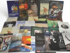 Selection of Auction Catalogues. Featuring Golf, Football, other Sports from various Auction