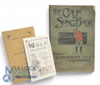 The Golf Song Book. Edited by Rev John Kerr MA, Music by J Kenyon-Lees small piece missing from