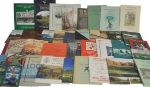 Golf Books and Booklets To include many Club Histories Coxmoor, Chart Park, Ben Sayers, Hunter GC,
