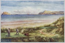 Lex Williams RHA (1846 -1930) early golfing colour print - 