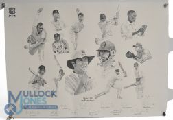 Collection of Cricket Prints and Posters. Lords 1977 Australia v England & 1980, Puma Advert, Kent