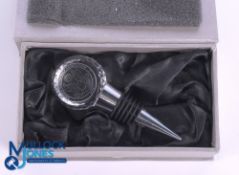 USGA Bill Healy Design Crystal Special Edition United States Golf Association Wine Stopper, engraved