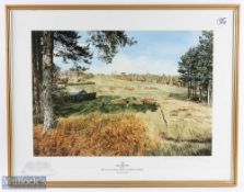 Ken Reed signed centenary colour golf print titled 