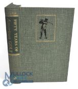Fifty Years of American Golf. 1966 by H B Martin, Forward by Grantland Rice in slip case