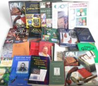 Large Collection of Golf Collecting and Reference Books. To include Golf Antiques, Miller's Golf,