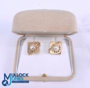 1995 Majorca 14ct Gold PGA European Tour Golf Cufflinks, specially commissioned for the PGA in