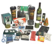 Golfing Memorabilia. Large quantity of Tee sets, Ball cleaner, Golf tools, Balls (box)