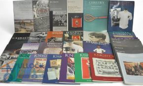 Selection of Auction Catalogues. Featuring Golf, Football, other Sports from various Auction