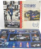 Motorsport Prints. Carl Fogarty 7 times World Champion signed print together with 1997 Grand Prix