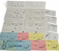 Autographed Golf Score Cards - From Augusta National Golf Club, Southern Hills Country Club, Olympia
