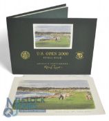 U.S. Open 2000 pebble Beach Artist's Sketch Book Limited Edition. 2000 Limited edition of 2000