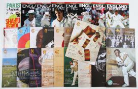 2004-2010 Test Cricket programmes & MCC Magazines and other cricket related magazines, to include