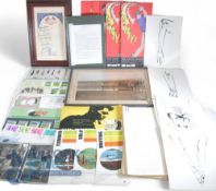 Mixed Lot of Golfing Paperwork. Consisting of Golf photographs, Gary player Golf class, 1953 Ryder