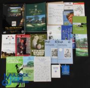 Golf Programmes, Tickets and Letters, to include M Burgess items - 1993-1999 Ryder Cup, Senior
