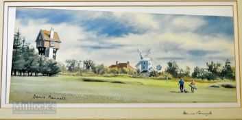 Denis Pannett signed golf print - 