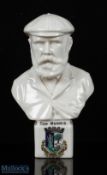 Fine and large Tom Morris St Andrews head and shoulder Bust Figure Souvenir Ware - stamped Willow