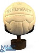 1974-75 Manchester United Multi Signed Football, an English 2nd Division season Midway zig zag cut