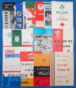 Canada in the UK and NZ Rugby Programmes (15): Good selection, 1962-1995. 1962-3 v E Vale/