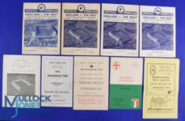 Home Nations Rugby Trial Programmes etc (10): England, Dec 1958 (Taunton), then at Twickers Jan
