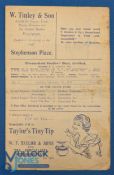 1937/1938 Chesterfield v Manchester City Central League match programme 4 September 1937 at the