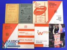 Wigan R Lge Literature: 'Cherry and White', and 'Soccer and Rugby in Wigan', history booklets, 1946,
