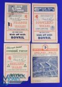 1947 and 1948 Wales Rugby Programmes (4): In fair to good order, Wales v Ireland 1947, and v