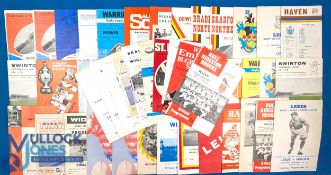 1970-74 Wigan Away Rugby Programmes (Qty): All or nearly all the away issues for those three