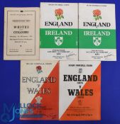 England Rugby Trial and Other Programmes (5): Scarce Dec 1952 12pp issue from Workington, G; England