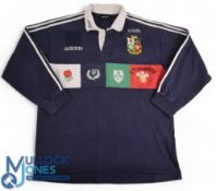 1997 British and I Lions, Neil Jenkins signed Blue Official Training/Leisure Jersey: Large Adidas