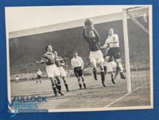 1948 FAC final b&w action match photograph at Wembley featuring Manchester United players Jack