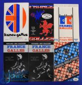 1971-83 France v Wales etc Rugby Programmes (6): The Paris issues for 1971 (Wales G Slam), 77 (