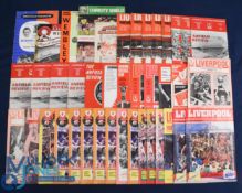 Collection of Liverpool programmes to include 1949/50 Everton v Liverpool FAC s/f at Manchester
