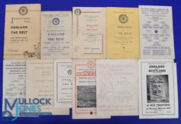 Selection of English Schools international match programmes 1950 England v The Rest (25 March-