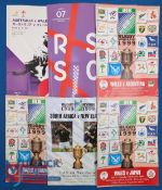 RWC Rugby Programmes Selection 1 (6): 1999: SA v NZ 3-4 playoff, Wales v Samoa, Japan and Argentina;