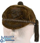 1905-6 Yorkshire Rugby Honours Cap: The classic greeny cap of the white-rose county
