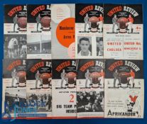 Selection of Manchester Utd home match programmes to include 1946/47 Middlesbrough, 1949/50 Burnley,