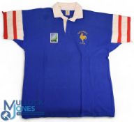 Scarce France RWC 1995 Semi Final Matchworn Jersey: Lovely Adidas Blue XL Official French issue,