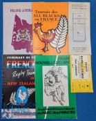 France and Down Under Rugby Programmes etc (6): v NZ 1977 (Paris) and 1981 (Paris, plus ticket); v