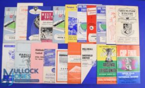 Football League Cup match programmes to include 1960/61 Aston Villa v Burnley (FLC s/f), 1963/64
