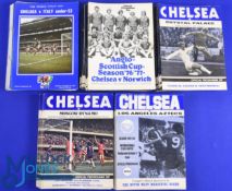 1975-1980 Chelsea Football Home Programmes, a good clean collection to include 1975-76 x28, to
