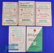 Wales and Ireland etc Rugby Programmes 1946-1953 (5): Issues from Cardiff for 1946 ('Victory' game),