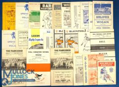 1963-64 Wigan Away Rugby Programmes (Qty): All or nearly all the away issues for that season. G/VG