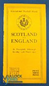 1927 Scotland v England Rugby Programme: Same traditional slim orange Scots issue, now from