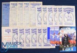 Collection of Portsmouth home match programmes 1948/49 Newport County (FAC), 1949/50 Arsenal,