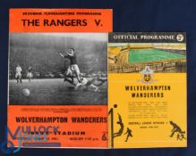 1959/60 European Cup Winners Cup Wolverhampton Wanderers home programme v Glasgow Rangers (19
