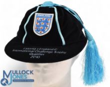 2010 England C Football U23 Challenge Trophy Qualifier Cap, awarded to Barnes Homer v Estonia (away)