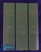 1999 RWC Bound Voumes, full set Rugby Programmes and Some tickets (9): Professionally bound in 3