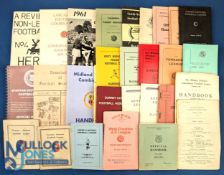 Selection of Handbooks to include 1961 FA of Ireland annual (photos and stats, 64 pages), Lancashire